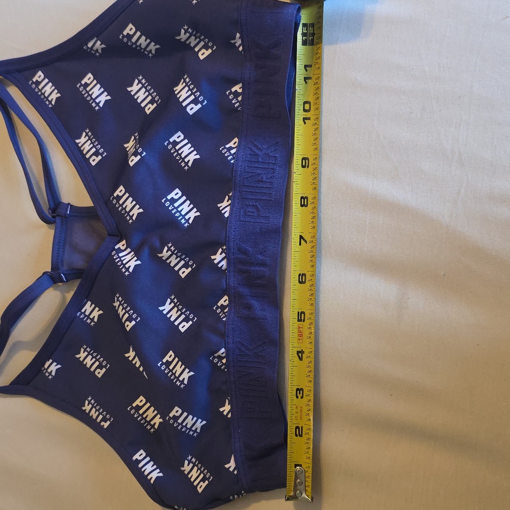 PINK Victoria's Secret Royal Blue Logo Bralette - Picture 4 of 4